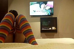 my friend dressed as a woman and drilled me hard