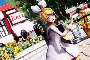 check out kagamine rin dancing naked with shaved ass and boobs 😍