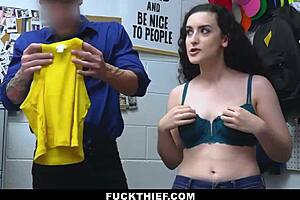 i'm a shoplifter teen who has to fuck the mall guard to get out, oh no!