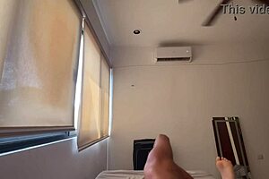 My curvy Latina stepmom showed me a tough spanking lesson.