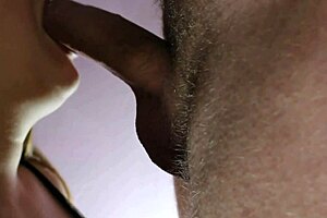 Intense slow blowjob for lover