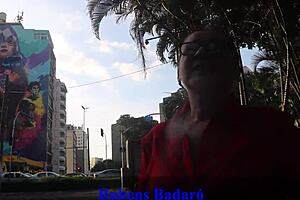 black guy destroys grandma's pussy in motorhome on sao paulo streets!