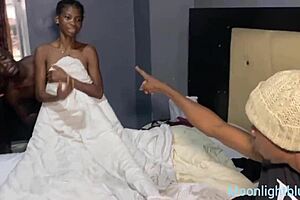 Hey, my petite 18+ housewife squirted with her BBC stepbrother!