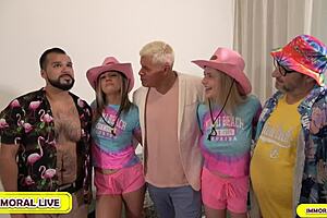 Fat Blonde Milf Rebel Rhyder's Sloppy Cock Choking