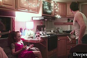 Holly and Evelyn explore lesbian friendship with licking and fucking