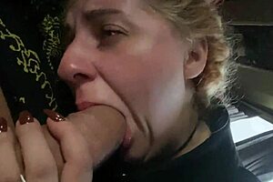 Blonde slut caught without bus ticket forced to suck inspector’s huge cock part 1