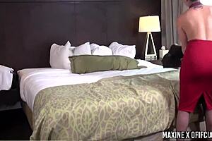 nyssa nevers teases with big tits in solo anal play