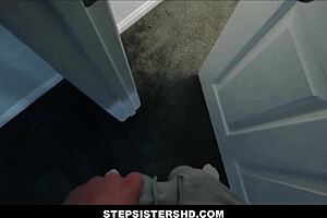 stepsistershd - small 18+ tits blonde teen family sex with stepbrother pov. ashley alexander and joshua lewis bang hard!