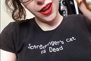 Anal slut takes instructions from mistress in a nonnude session.