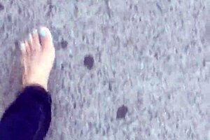 dirty calloused soles