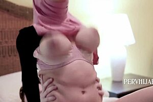 Busty Muslim Step Daughter Ella Knox Bangs White Step Dad