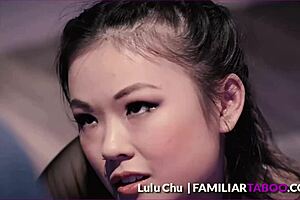 I’m obsessed, tiny cute Asian Lulu Chu craves stepfather’s friend Ryan McLane!