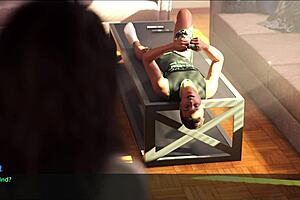 Is a wife and stepmother out for a jog with big tits and ass?