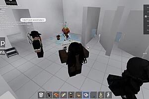 Two People Get Fucked in Roblox and a Public Restroom, Crazy Outdoor Fun
