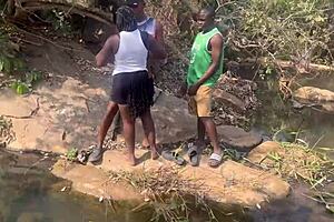 we nearly got caught by fulanis in the riverside fucking