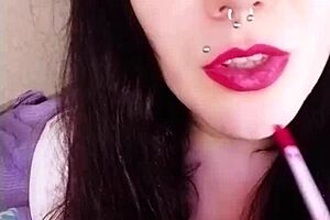 Backstage of a hot brunette neighbor