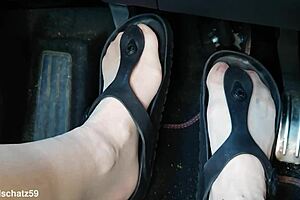 Watch me pump in those birkenstocks, feeling every toe and nylon detail up close?