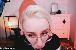 cute amateur plays with wet dildos in her hairy pussy all day long