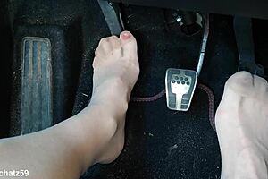 Watch me pump in those birkenstocks, feeling every toe and nylon detail up close?