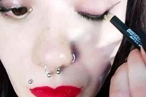 Backstage of a hot brunette neighbor