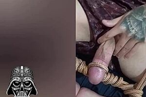 I can’t stop caressing this huge monster cock with my feet. It’s driving me wild every second.