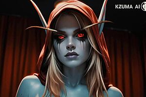 sylvana windrunner gets fucked hard in wet pussy ai generated