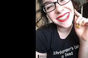 Anal slut takes instructions from mistress in a nonnude session.