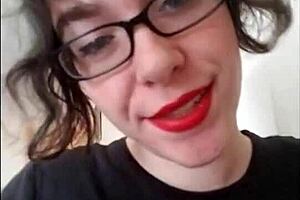 Anal slut takes instructions from mistress in a nonnude session.