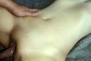 Horny neighbor licks and creampies my pussy in close-up detail