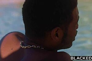Blacked Hottie Penelope Enjoys Secret Pool Sex With Huge Bbc