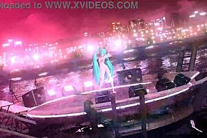 Hatsune Miku In Full Nude Bunny Costume From Nostalogic Project Diva Mod