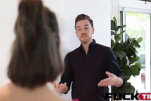 i'm izzy bell liv wild ripping her rawdog 2 in the kitchen with doggystyle and spanking