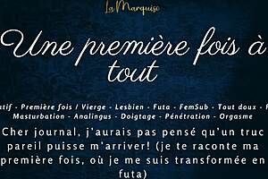 First TIME with FRENCH futa AUDIO porn