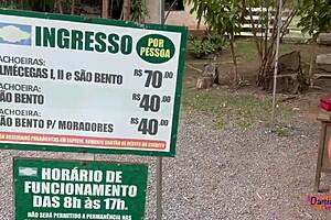 we got caught fucking at the waterfall on vacation with damiana