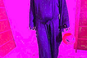 Hey, Halloween quickie with slut eating my ass in pov style