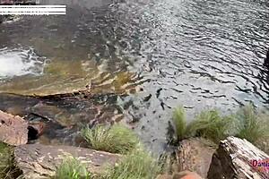 we got caught fucking at the waterfall on vacation with damiana