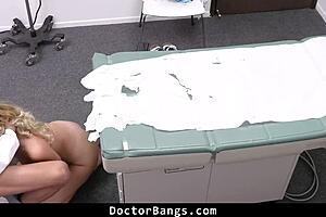 doctor bangs teen 18+ patient in intimate study with blowjob and doggystyle