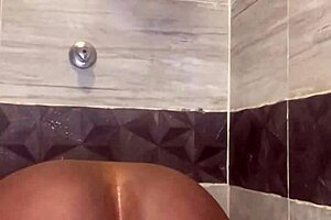 Teen Takes A Refreshing Shower In Cold Water