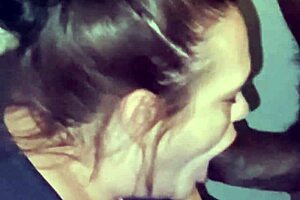 dude, giving this thick black cock the best head ever! 🔥