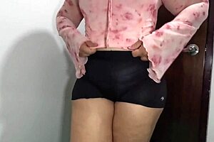 Look at my mother-in-law's big sexy ass before bed!