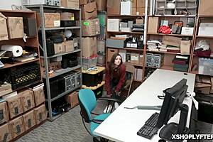 Tattoed Teen Gets Intense Doggy Style Pussy Ramming at Office