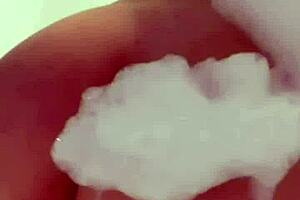 horny british slut plays with herself in shower 🚿