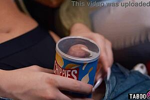 Shocking guy with a pussy gets tag teamed by two hot trannies