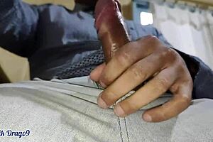 Malik Drago9 - BIG DICK HORNY at WORK JERKING OFF CUMMING A LOT