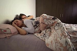 Lesbians Snuggle and Grope Asses in Bed!