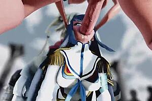 futanari mmd public foursome with big cocks