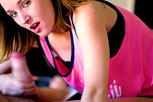 Babe Sucks Off My Friend Hard in Wet Neighbor Encounter