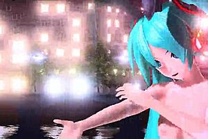 Hatsune Miku In Full Nude Bunny Costume From Nostalogic Project Diva Mod