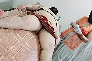 Gorgeous Indian BBW Netu moans loudly during intense oiled massage with dirty Hindi talk