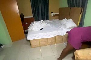 Horny Stepbrother Fucks Curvy Ebony Stepsister with Big Black Cock After Parents Leave